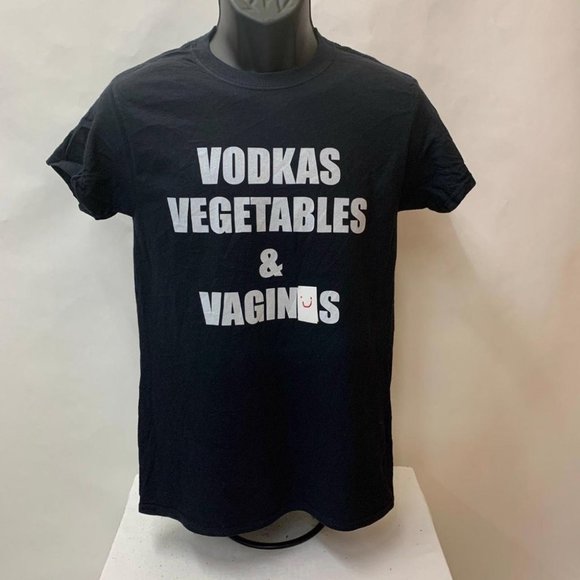 Vodkas, Vegetabnles & Vagin*s! t-shirt - Small - 6 - Picture 3 of 3